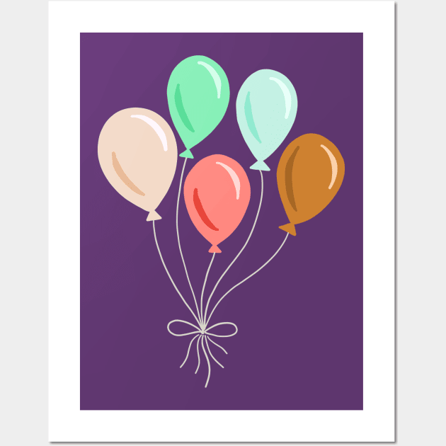 Balloon party Wall Art by Rebelform